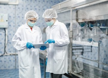 Worker people working in Drinking water factory, Hygiene uniform cleanliness workplace with clean care. Worker people working in Drinking water factory, Hygiene uniform cleanliness workplace with clean care.